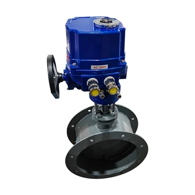 QT Letupan-Proof Electric Actuator Damper Butterfly Injap