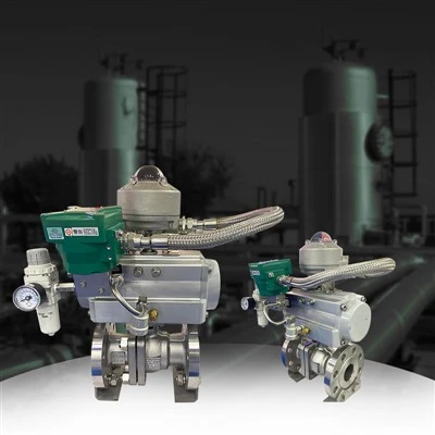 Ansi ASTM CF8 A351 Injap Bola Pneumatik