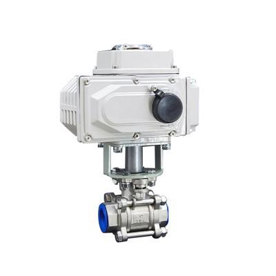 SUS304 Elektrik Terapung 3PC FNPT Ball Valve