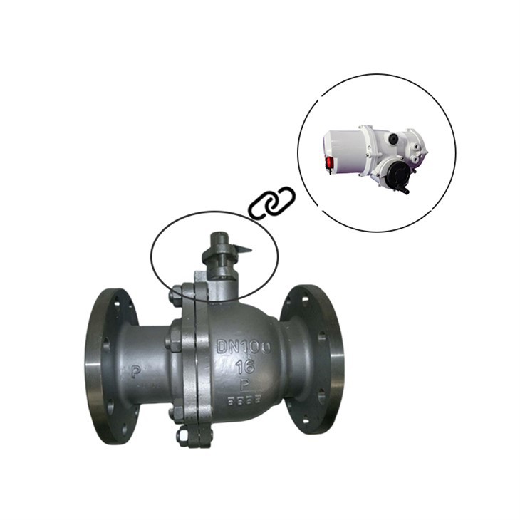 ASTM WCB A216 Motor Drive Regulator Ball Valve